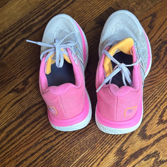 New Balance Pink and Gray Athletic Shoes - Picture 3 of 7